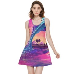 Retro Wave Ocean Inside Out Reversible Sleeveless Dress by Semog4