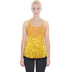 Texture Pattern Macro Glass Of Beer Foam White Yellow Bubble Piece Up Tank Top by Semog4