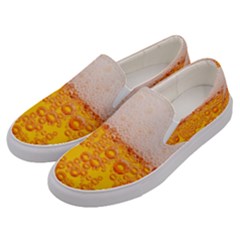 Beer Texture Drinks Texture Men s Canvas Slip Ons by Semog4