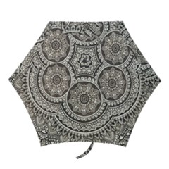 Mandala Circles Drawing Pattern Mini Folding Umbrellas by Semog4