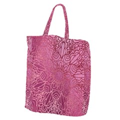 Pink Mandala Glitter Bohemian Girly Glitter Giant Grocery Tote by Semog4