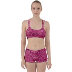 Pink Mandala Glitter Bohemian Girly Glitter Perfect Fit Gym Set by Semog4