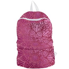 Pink Mandala Glitter Bohemian Girly Glitter Foldable Lightweight Backpack by Semog4