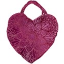 Pink Mandala Glitter Bohemian Girly Glitter Giant Heart Shaped Tote View1