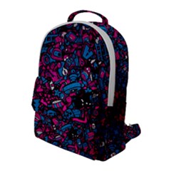 Grafitti Graffiti Abstract Artwork Digital Flap Pocket Backpack (large) by Semog4