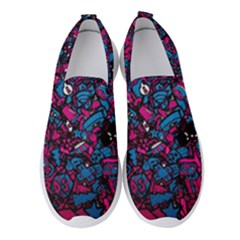 Grafitti Graffiti Abstract Artwork Digital Women s Slip On Sneakers by Semog4