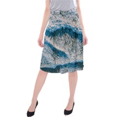 Waves Wave Nature Beach Midi Beach Skirt by Semog4