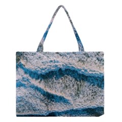 Waves Wave Nature Beach Medium Tote Bag by Semog4