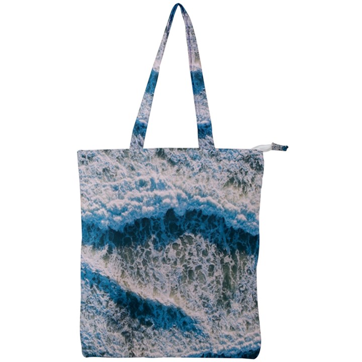 Waves Wave Nature Beach Double Zip Up Tote Bag