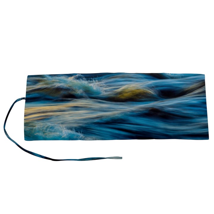 Waves Abstract Waves Abstract Roll Up Canvas Pencil Holder (S)