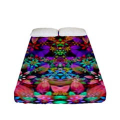 Flower Patterns Abstract Pattern Digital Art Fitted Sheet (full/ Double Size) by Semog4