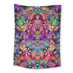 Flower Patterns Abstract Pattern Digital Art Medium Tapestry by Semog4