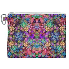 Flower Patterns Abstract Pattern Digital Art Canvas Cosmetic Bag (xxl) by Semog4