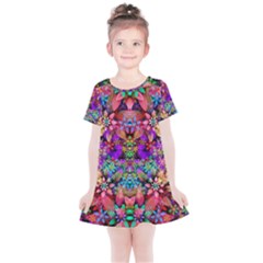 Flower Patterns Abstract Pattern Digital Art Kids  Simple Cotton Dress by Semog4