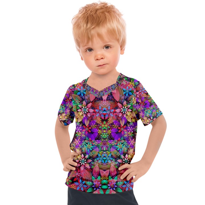 Flower Patterns Abstract Pattern Digital Art Kids  Sports Tee