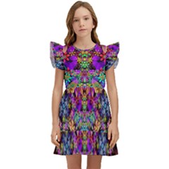 Flower Patterns Abstract Pattern Digital Art Kids  Winged Sleeve Dress