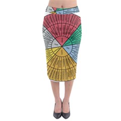 Wheel Of Emotions Feeling Emotion Thought Language Critical Thinking Midi Pencil Skirt by Semog4