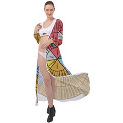 Wheel Of Emotions Feeling Emotion Thought Language Critical Thinking Maxi Chiffon Beach Wrap by Semog4