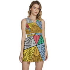 Wheel Of Emotions Feeling Emotion Thought Language Critical Thinking Sleeveless High Waist Mini Dress by Semog4