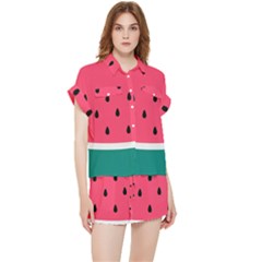 Watermelon Fruit Pattern Chiffon Lounge Set by Semog4