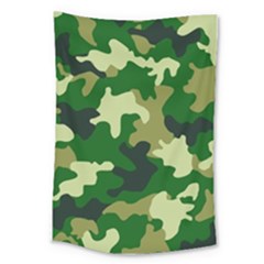 Green Military Background Camouflage Large Tapestry by Semog4