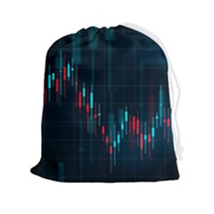 Flag Patterns On Forex Charts Drawstring Pouch (2xl) by Semog4