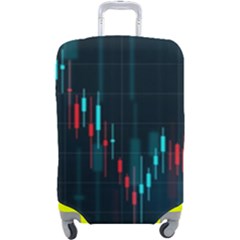 Flag Patterns On Forex Charts Luggage Cover (large) by Semog4