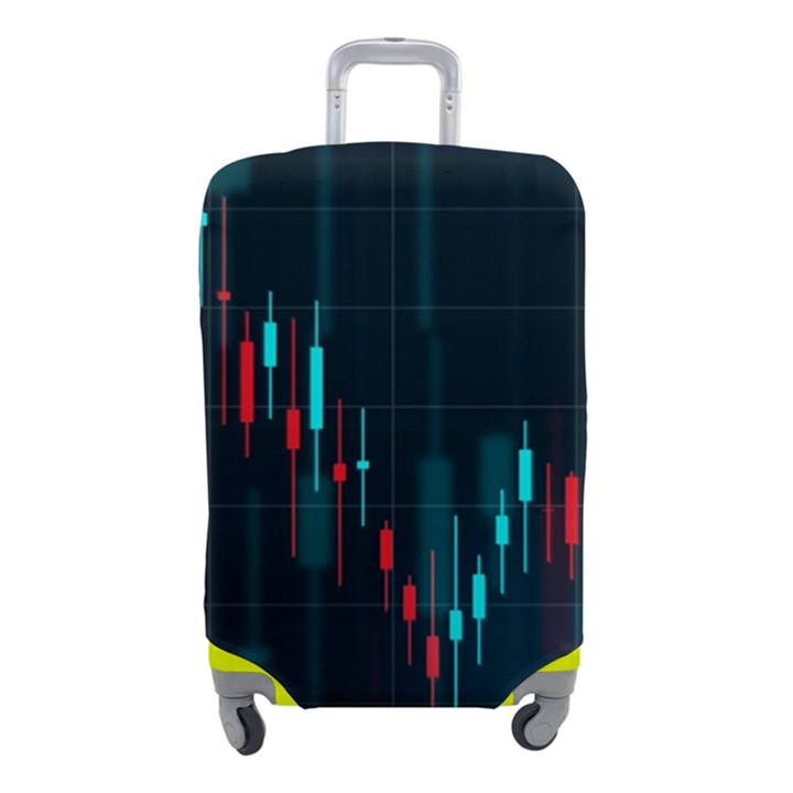 Flag Patterns On Forex Charts Luggage Cover (Small)