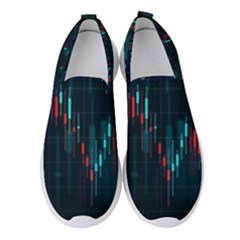 Flag Patterns On Forex Charts Women s Slip On Sneakers by Semog4