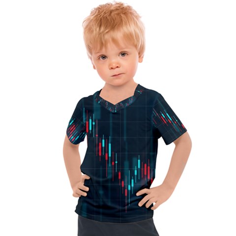 Flag Patterns On Forex Charts Kids  Sports Tee by Semog4