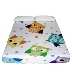 Owl Bird Fitted Sheet (king Size) by Semog4