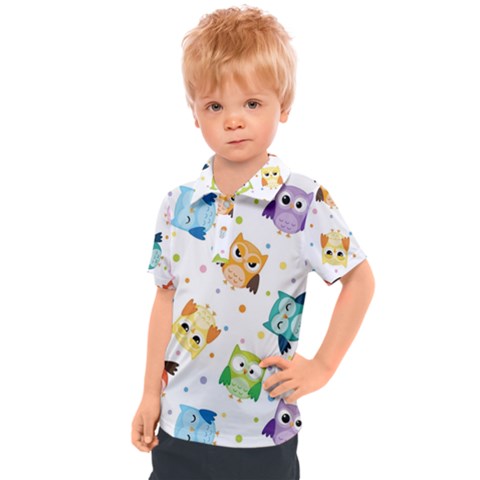 Owl Bird Kids  Polo Tee by Semog4