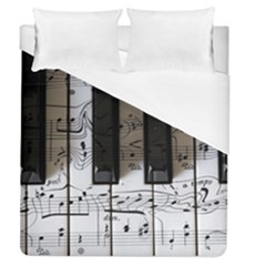 Music Piano Instrument Sheet Duvet Cover (queen Size) by Semog4