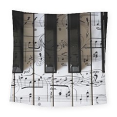 Music Piano Instrument Sheet Square Tapestry (large) by Semog4