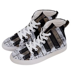 Music Piano Instrument Sheet Men s Hi-top Skate Sneakers by Semog4