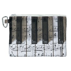 Music Piano Instrument Sheet Canvas Cosmetic Bag (xl) by Semog4