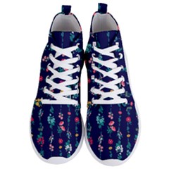 Flowers Pattern Bouquets Colorful Men s Lightweight High Top Sneakers by Semog4