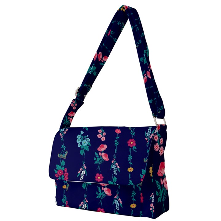 Flowers Pattern Bouquets Colorful Full Print Messenger Bag (S)