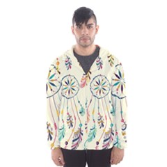 Dreamcatcher Abstract Pattern Men s Hooded Windbreaker