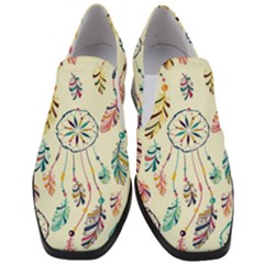 Dreamcatcher Abstract Pattern Women Slip On Heel Loafers by Semog4