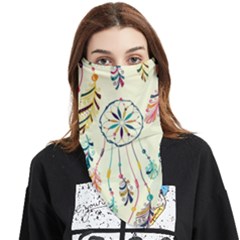 Dreamcatcher Abstract Pattern Face Covering Bandana (triangle) by Semog4