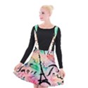 From Paris Abstract Art Pattern Suspender Skater Skirt View1