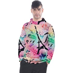 From Paris Abstract Art Pattern Men s Pullover Hoodie by Semog4