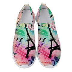 From Paris Abstract Art Pattern Women s Slip On Sneakers by Semog4