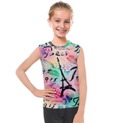 From Paris Abstract Art Pattern Kids  Mesh Tank Top by Semog4