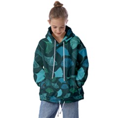 Pattern Plant Abstract Kids  Oversized Hoodie by Semog4