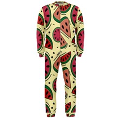 Watermelon Pattern Slices Fruit Onepiece Jumpsuit (men) by Semog4