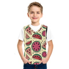 Watermelon Pattern Slices Fruit Kids  Basketball Tank Top by Semog4