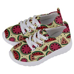 Watermelon Pattern Slices Fruit Kids  Lightweight Sports Shoes by Semog4