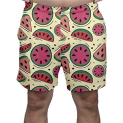 Watermelon Pattern Slices Fruit Men s Shorts